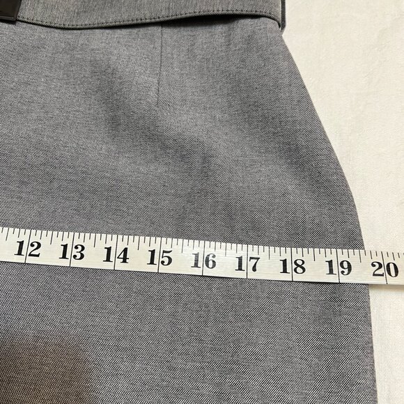 Antonio Melani Women’s Gray Sheath Dress Size 6 Belted Cap Sleeve Career Office - Picture 7 of 9